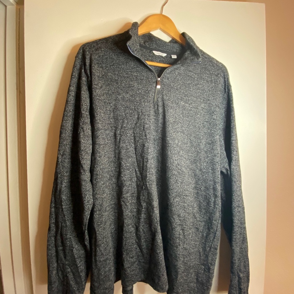 CALVIN KLEIN // pullover // LARGE // quarter zip